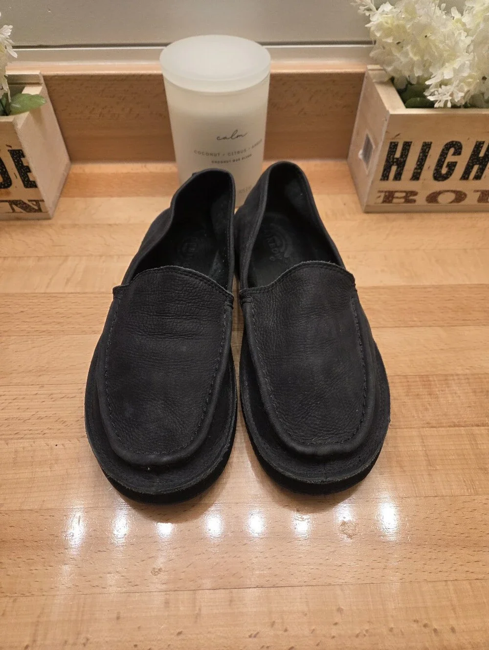 Rainbow Sandals Comfort Classics Premier Black Leather Loafer Men's Size 10